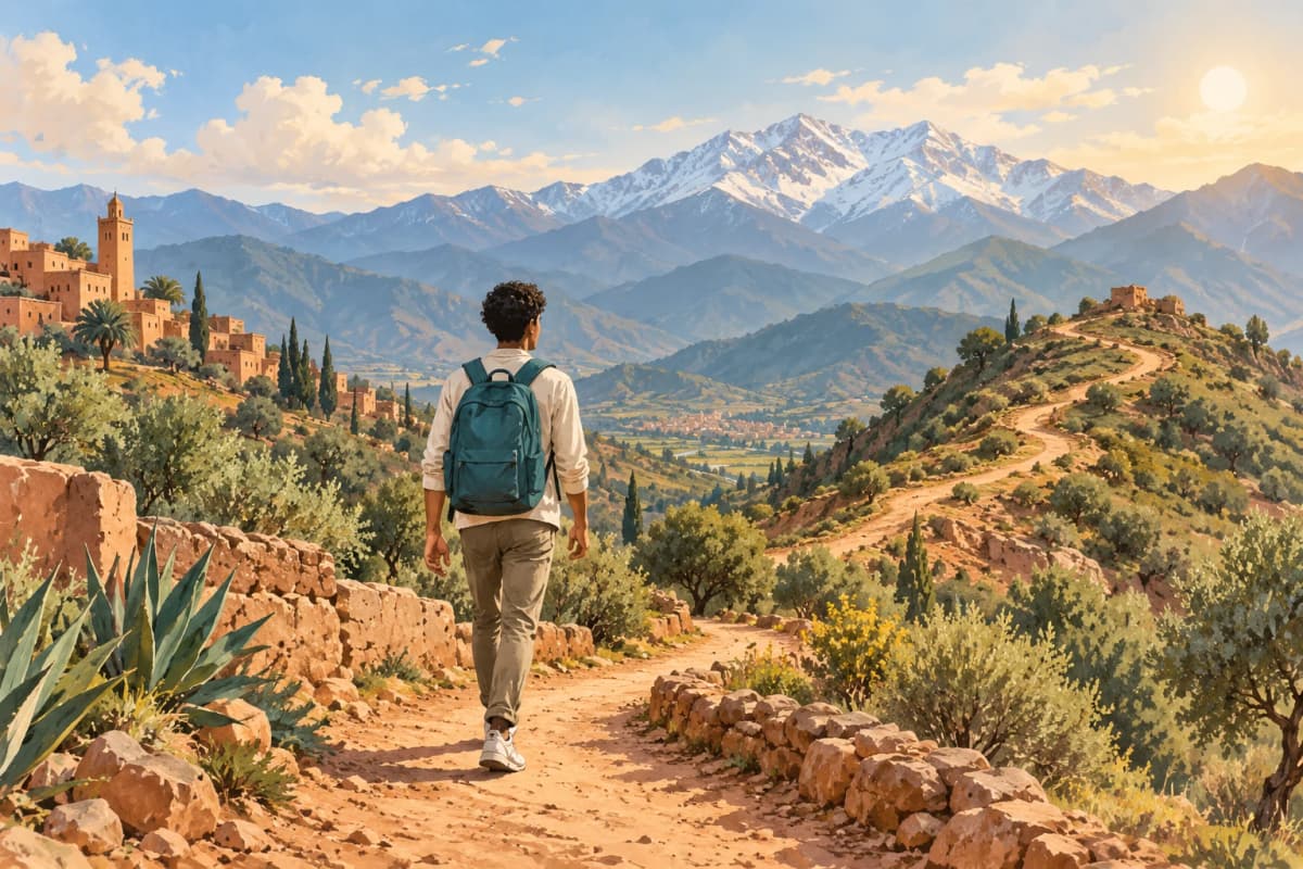 Un chemin qui mène au sommet